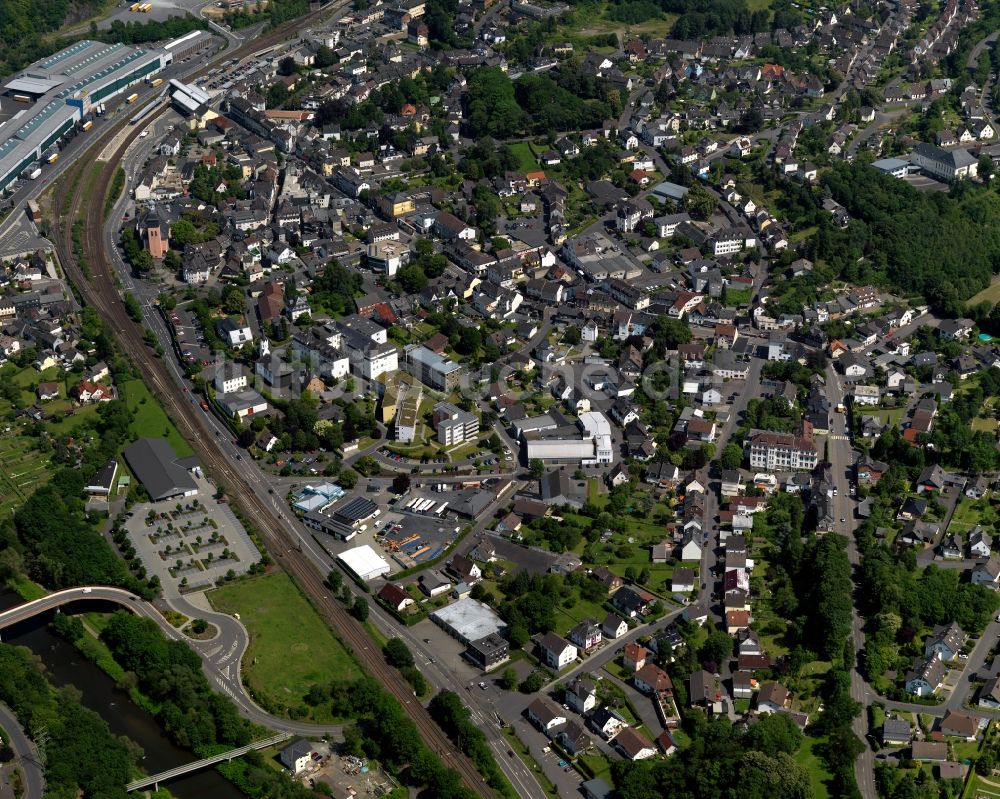 Luftbild Wissen - Stadtanischt von Wissen im Bundesland Rheinland-Pfalz