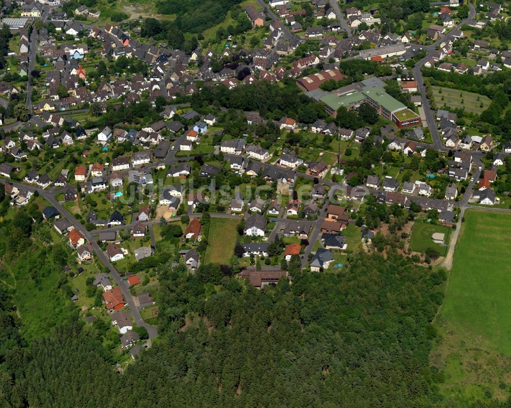 Wissen von oben - Stadtanischt von Wissen im Bundesland Rheinland-Pfalz