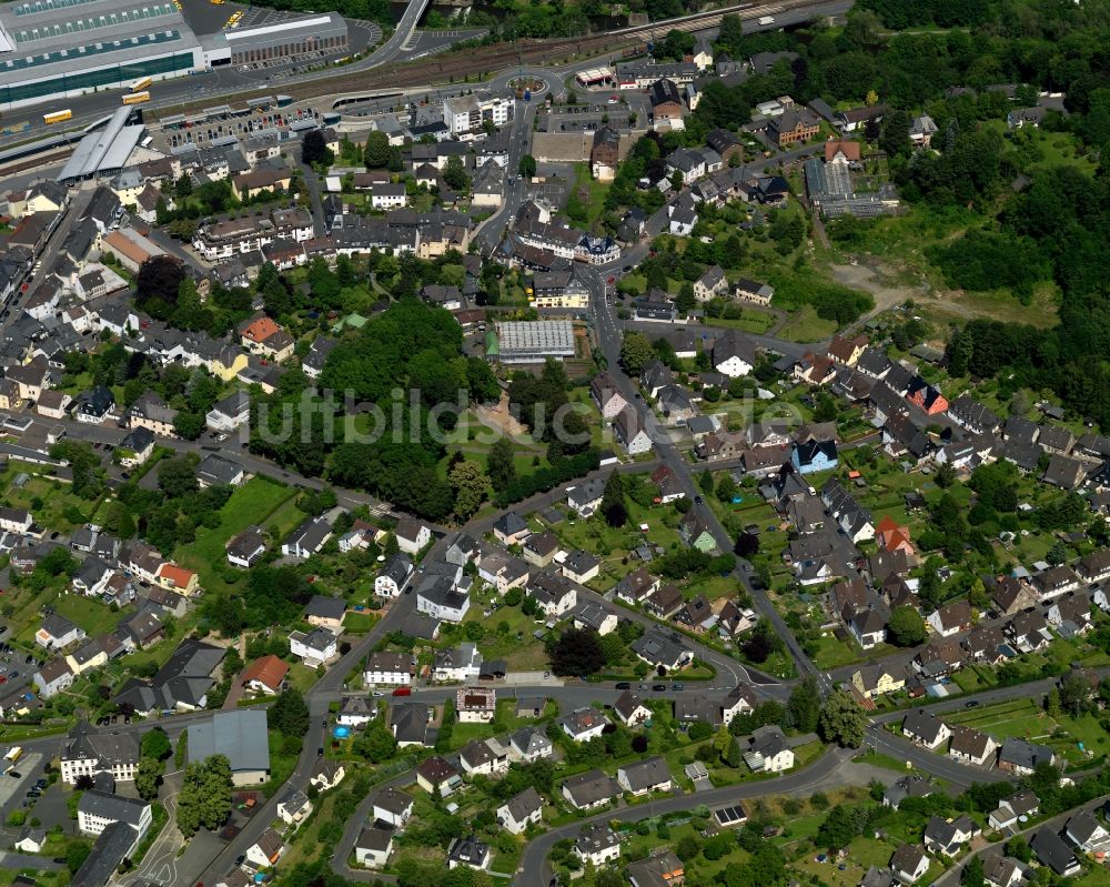 Luftaufnahme Wissen - Stadtanischt von Wissen im Bundesland Rheinland-Pfalz