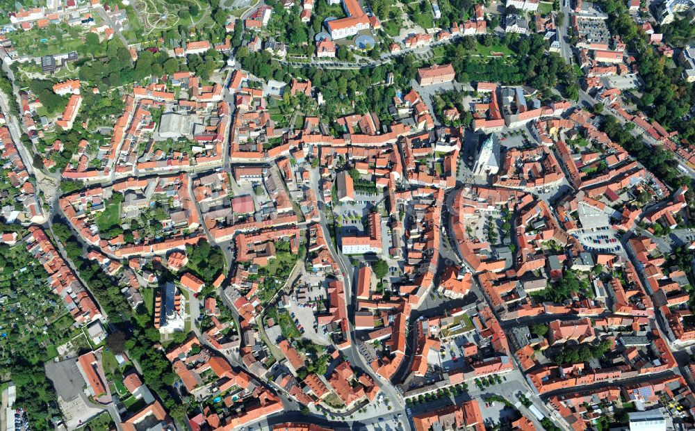 Luftbild Bad Langensalza - Stadtansicht auf die Altstadt von Bad Langensalza, Thüringen