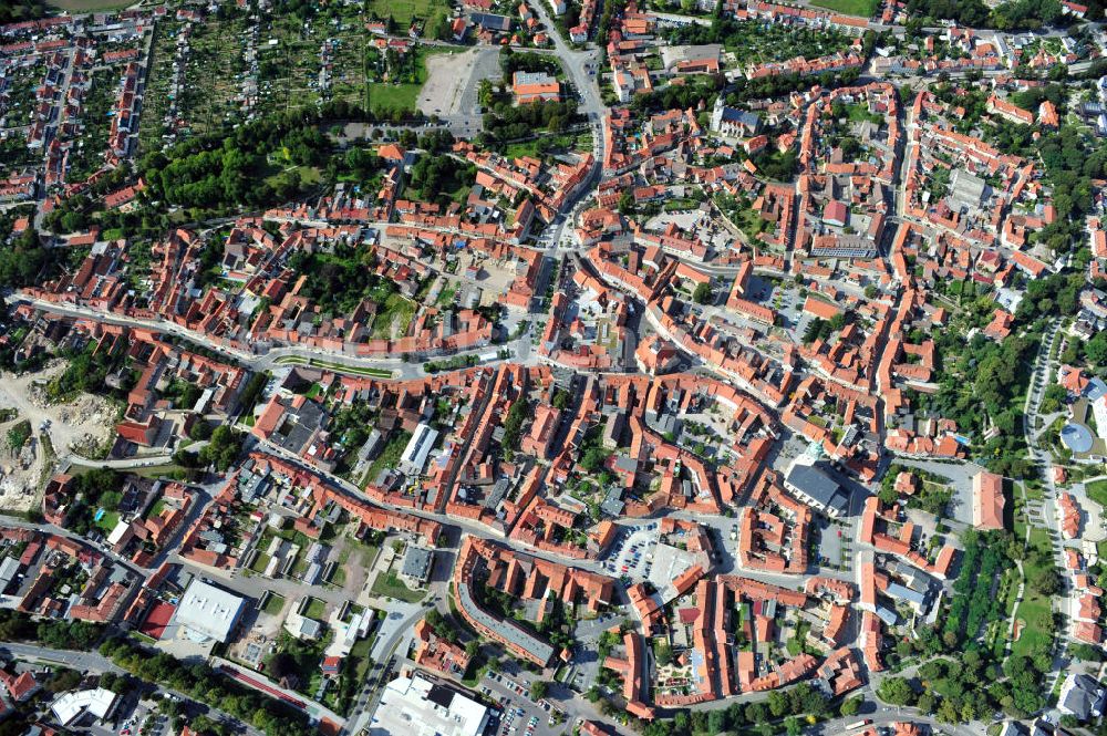 Luftbild Bad Langensalza - Stadtansicht auf die Altstadt von Bad Langensalza, Thüringen