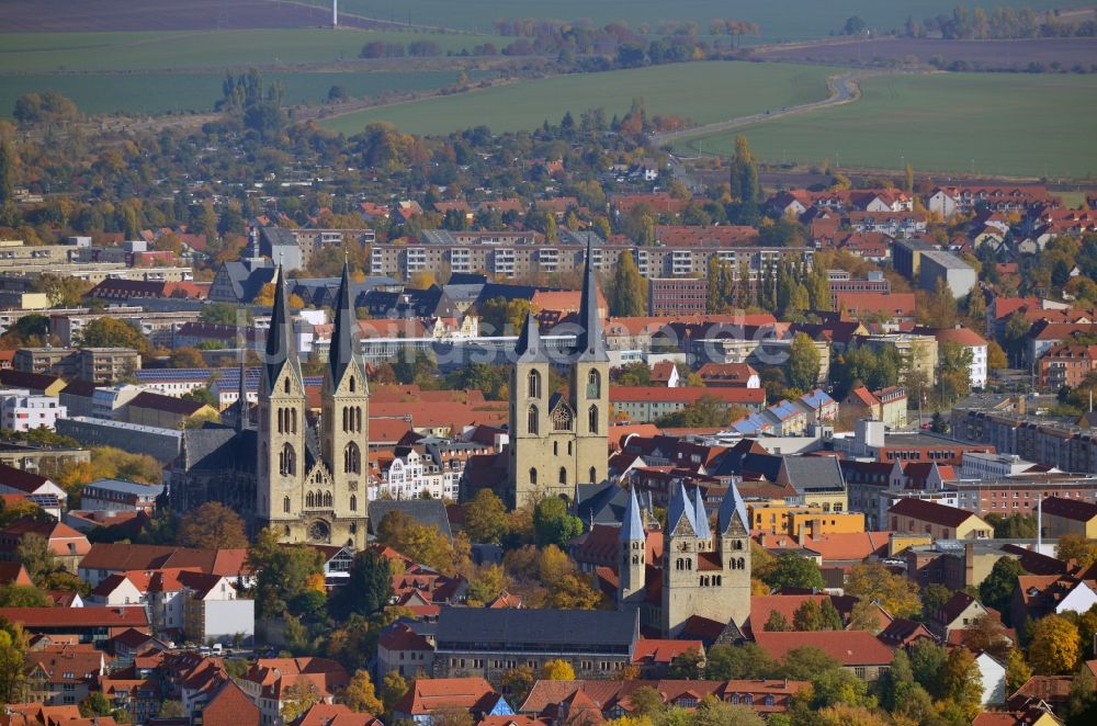 Luftbild Halberstadt - Stadtansicht der Altstadt von Halberstadt im Bundesland Sachsen-Anhalt