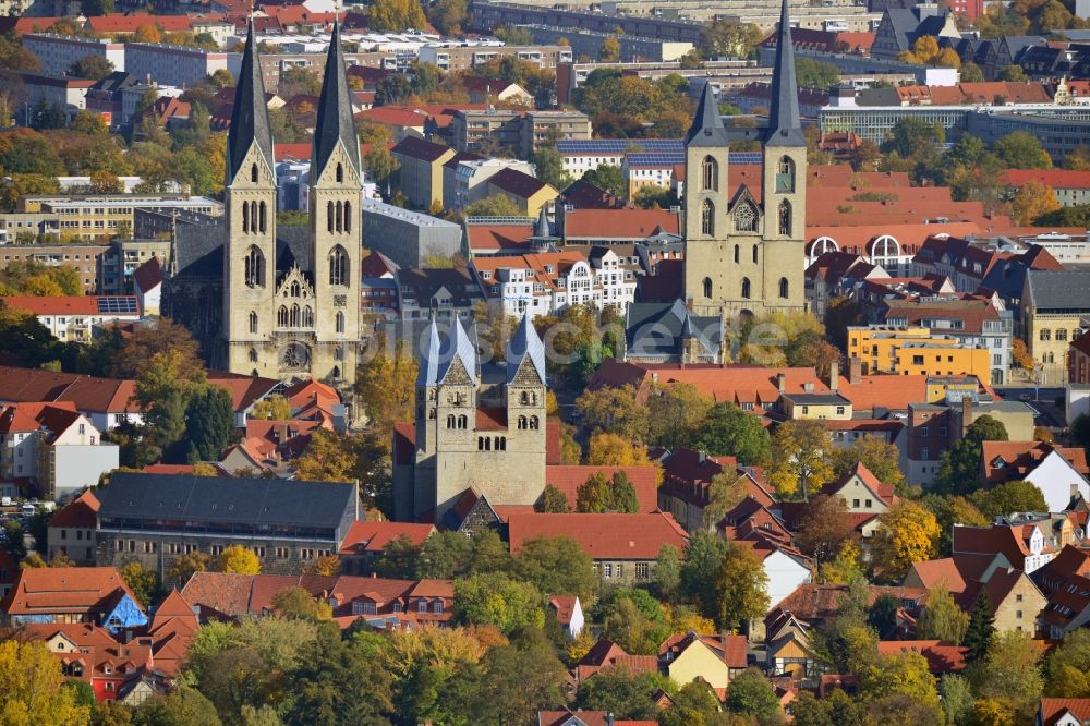 Luftbild Halberstadt - Stadtansicht der Altstadt von Halberstadt im Bundesland Sachsen-Anhalt