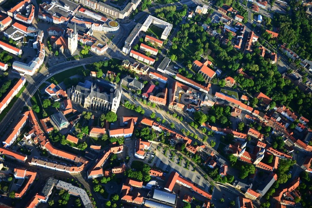 Luftbild Halberstadt - Stadtansicht der Altstadt von Halberstadt im Bundesland Sachsen-Anhalt