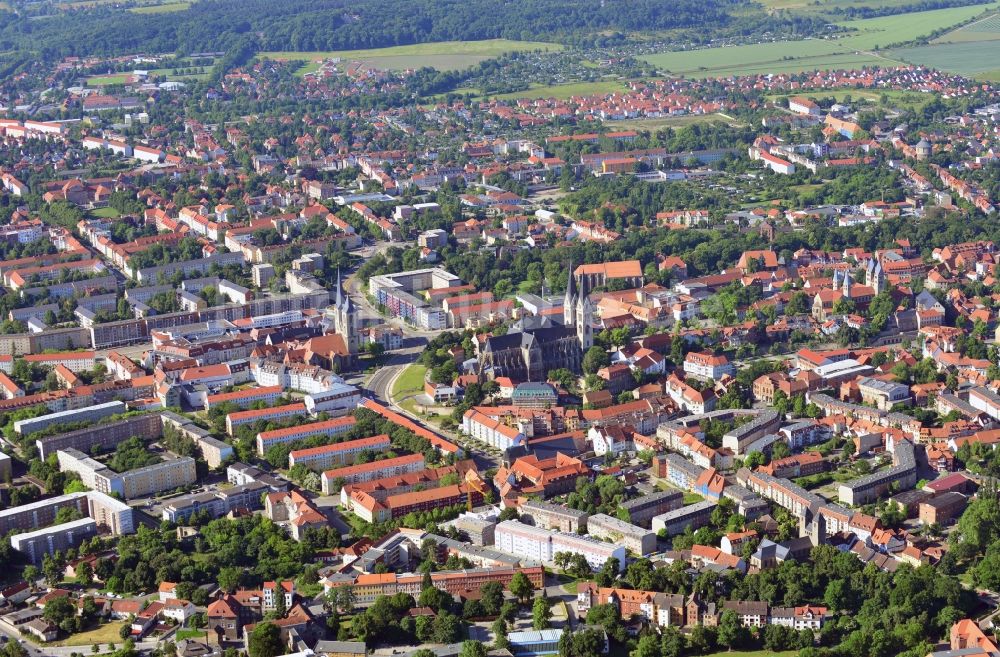 Luftbild Halberstadt - Stadtansicht der Altstadt von Halberstadt im Bundesland Sachsen-Anhalt