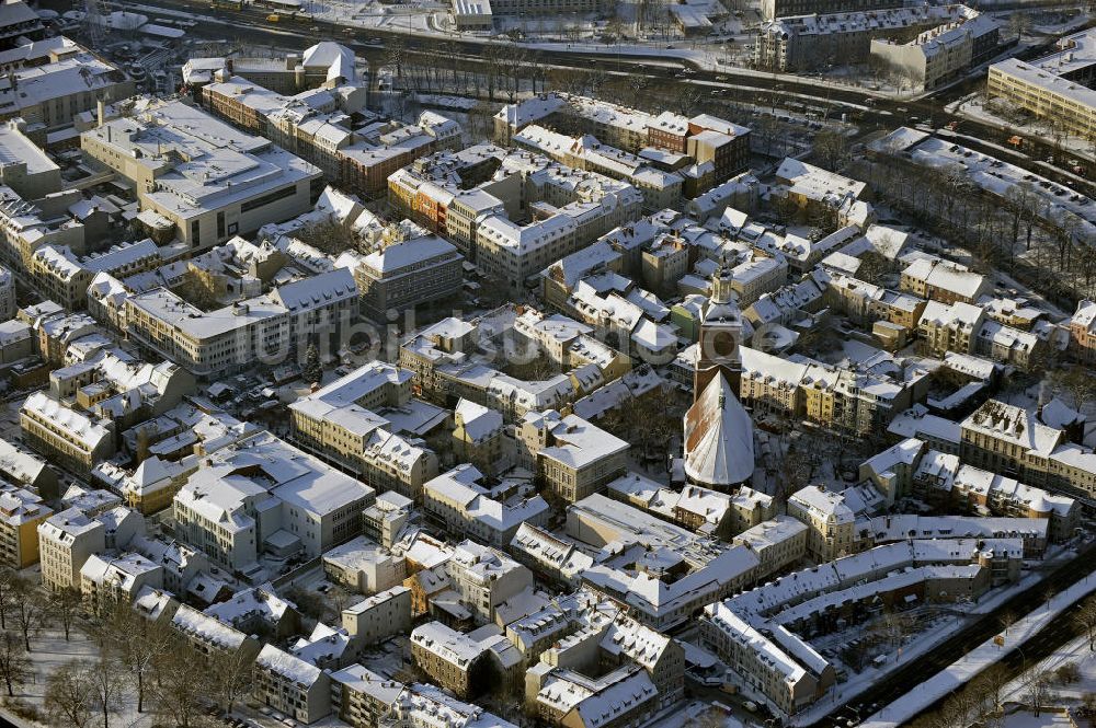 Luftbild Berlin - Stadtansicht Altstadt Spandau in Berlin im Winter