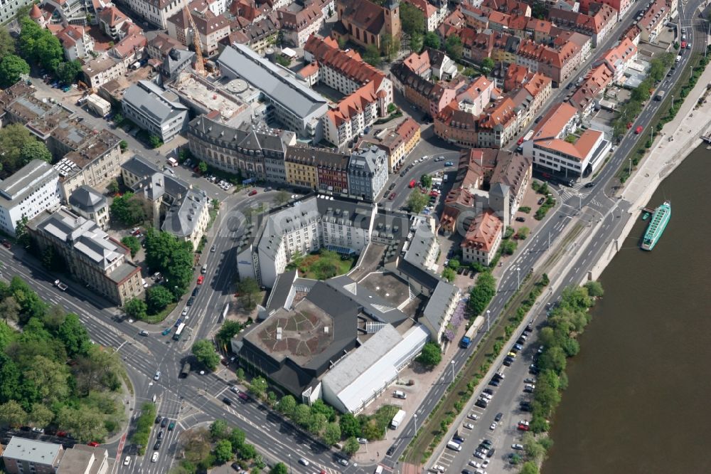 Luftbild Würzburg - Stadtansicht der Altstadt von Würzburg am Fluss Main im Bundesland Bayern