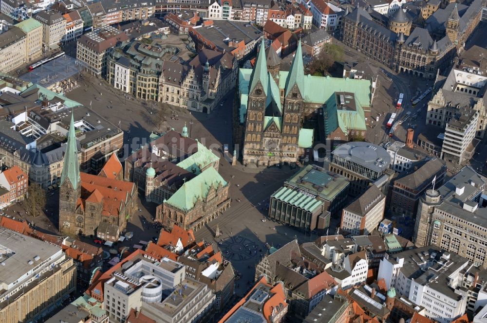 Luftbild Bremen - Stadtansicht vom Altstadtbereich der Hansestadt Bremen