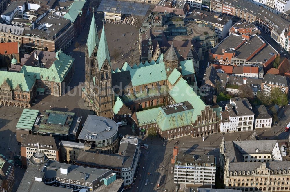 Luftaufnahme Bremen - Stadtansicht vom Altstadtbereich der Hansestadt Bremen