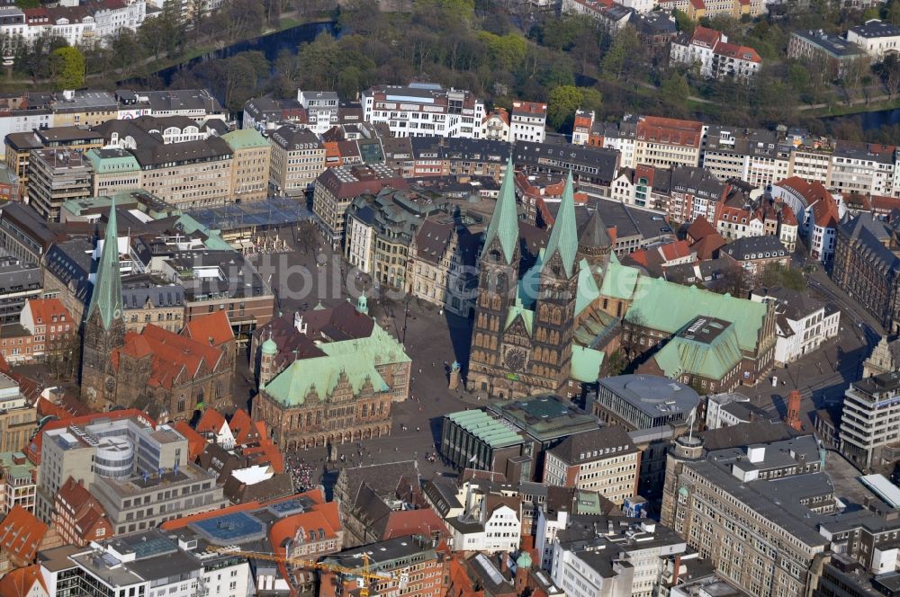 Luftbild Bremen - Stadtansicht vom Altstadtbereich der Hansestadt Bremen