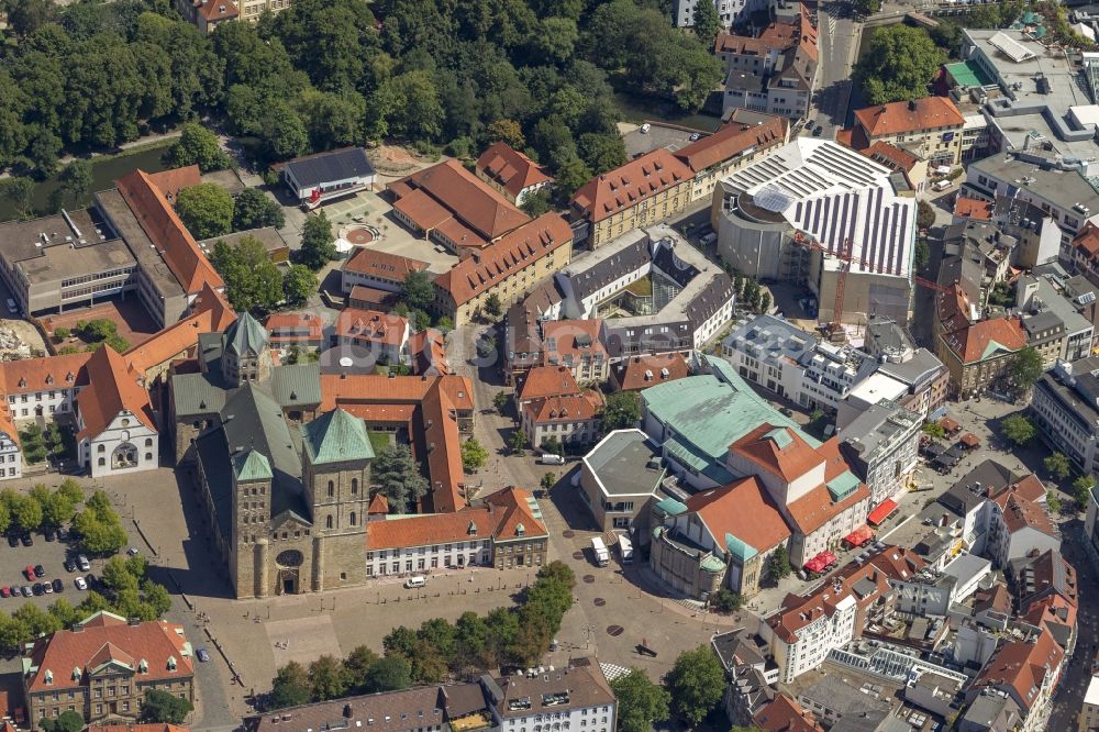 Osnabrück aus der Vogelperspektive: Stadtansicht vom Altstadtzentrum Osnabrück im Bundesland Niedersachsen