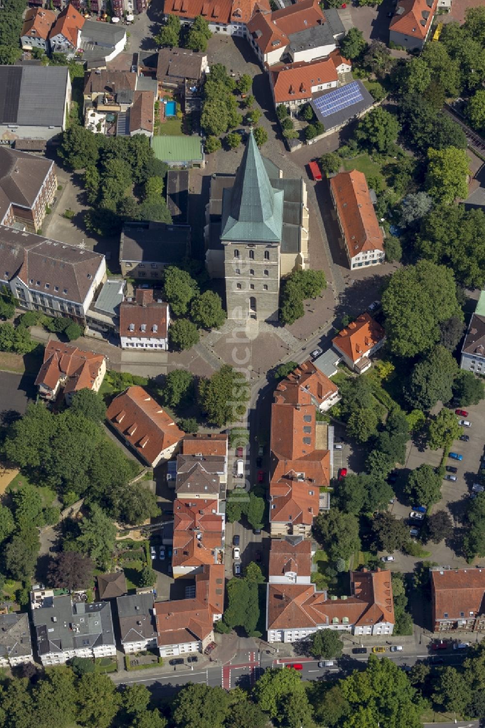 Osnabrück aus der Vogelperspektive: Stadtansicht vom Altstadtzentrum Osnabrück im Bundesland Niedersachsen