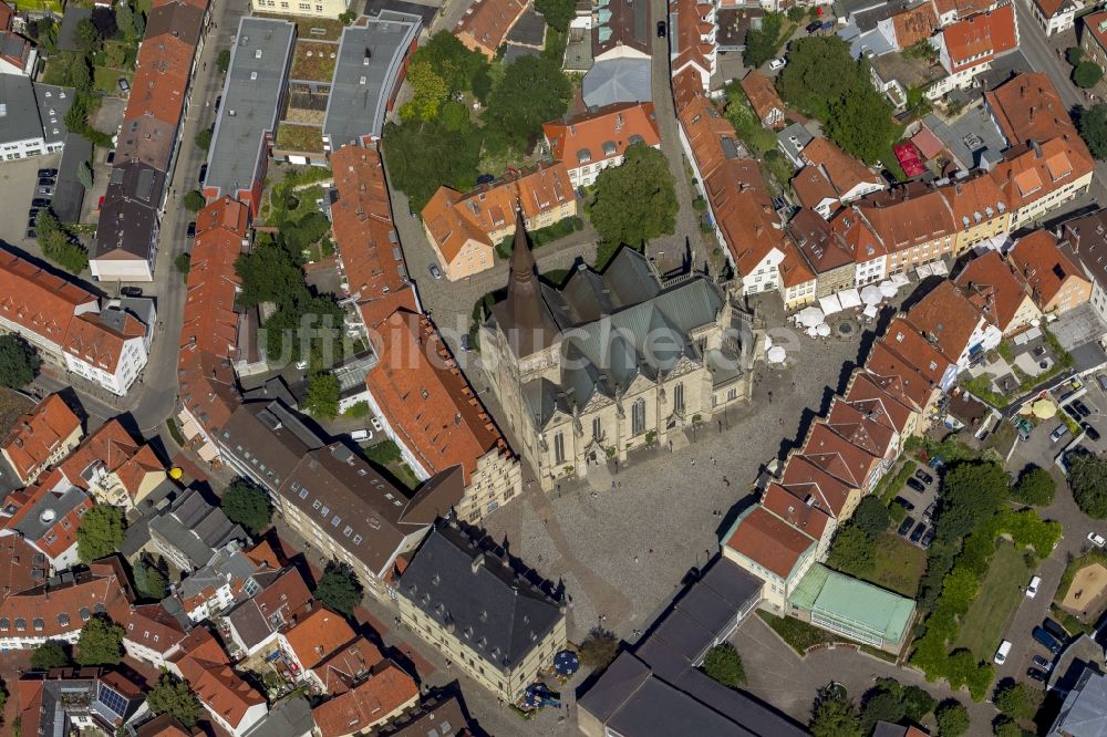 Osnabrück aus der Vogelperspektive: Stadtansicht vom Altstadtzentrum Osnabrück im Bundesland Niedersachsen