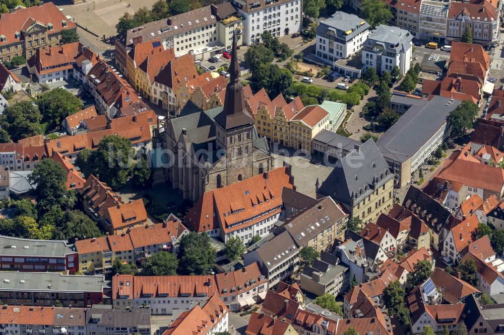 Luftaufnahme Osnabrück - Stadtansicht vom Altstadtzentrum Osnabrück im Bundesland Niedersachsen