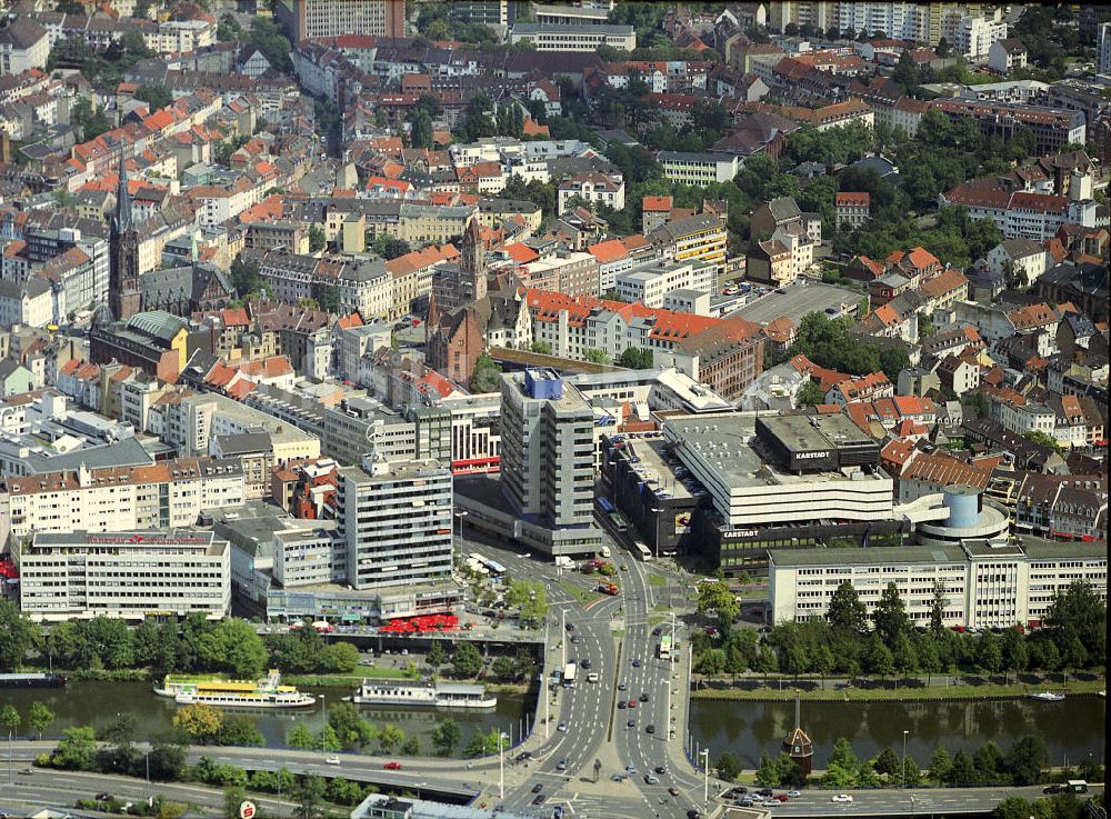 Saarbrücken von oben - Stadtansicht auf das Altstadtzentrum von Saarbrücken