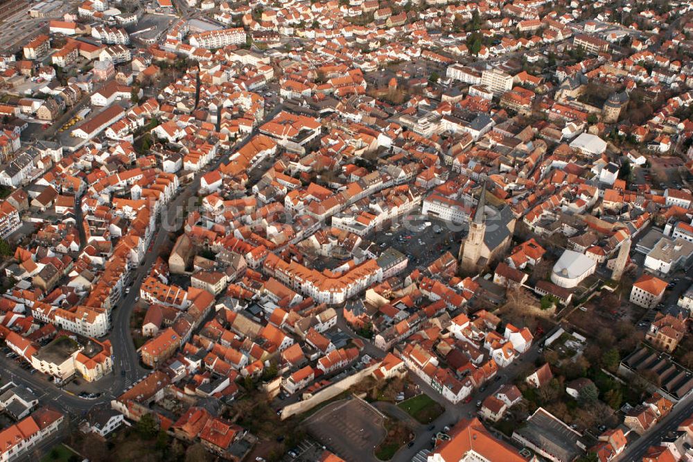 Alzey aus der Vogelperspektive: Stadtansicht Alzey