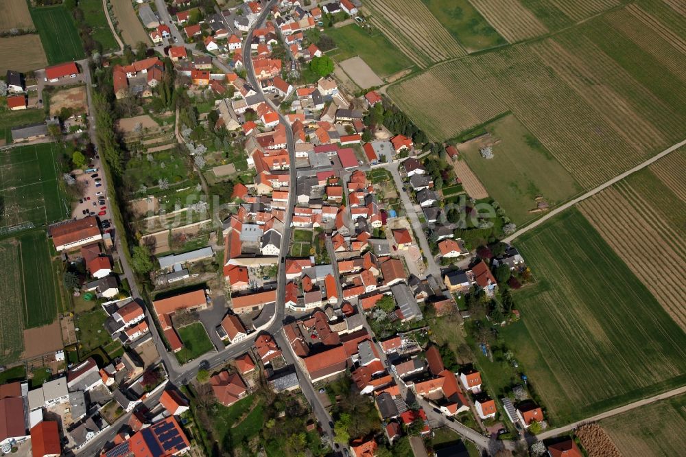 Luftaufnahme Alzey OT Dautenheim - Stadtansicht von Alzey-Dautenheim im Bundesland Rheinland-Pfalz