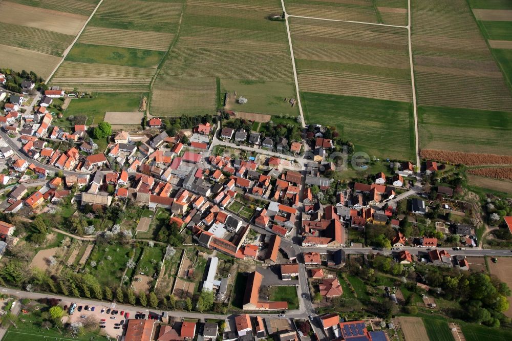 Alzey OT Dautenheim aus der Vogelperspektive: Stadtansicht von Alzey-Dautenheim im Bundesland Rheinland-Pfalz