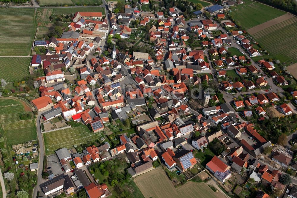 Luftbild Alzey OT Heimersheim - Stadtansicht von Alzey-Heimersheim im Bundesland Rheinland-Pfalz