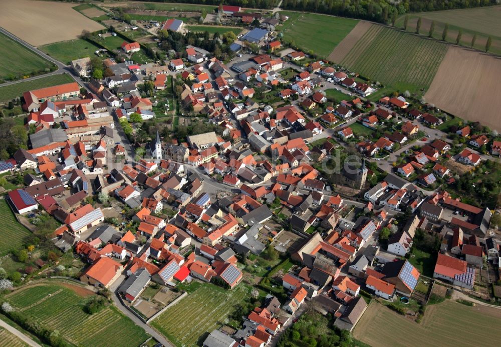 Luftbild Alzey OT Heimersheim - Stadtansicht von Alzey-Heimersheim im Bundesland Rheinland-Pfalz