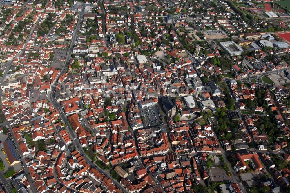 Luftbild Alzey - Stadtansicht von Alzey im Bundesland Rheinland-Pfalz