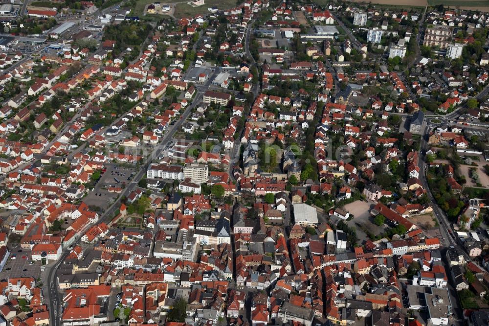 Luftaufnahme Alzey - Stadtansicht von Alzey im Bundesland Rheinland-Pfalz