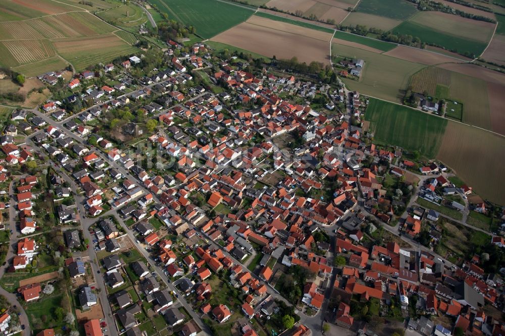 Luftbild Alzey OT Weinheim - Stadtansicht von Alzey-Weinheim im Bundesland Rheinland-Pfalz