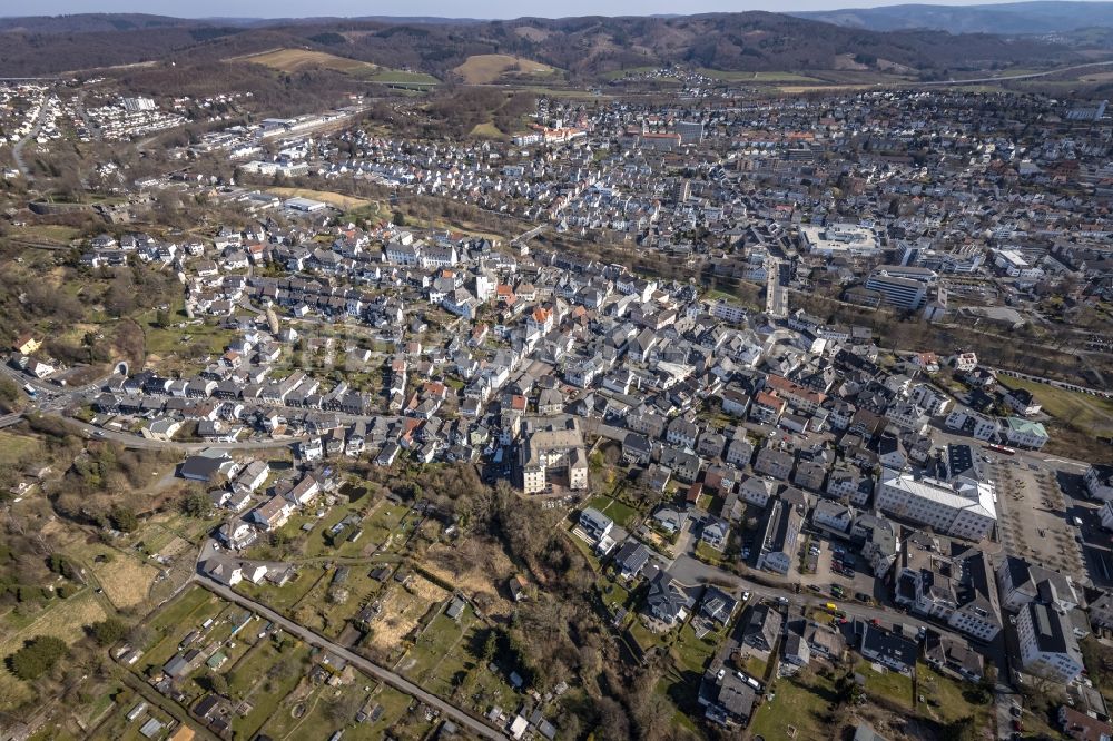 Arnsberg aus der Vogelperspektive: Stadtansicht in Arnsberg im Bundesland Nordrhein-Westfalen, Deutschland