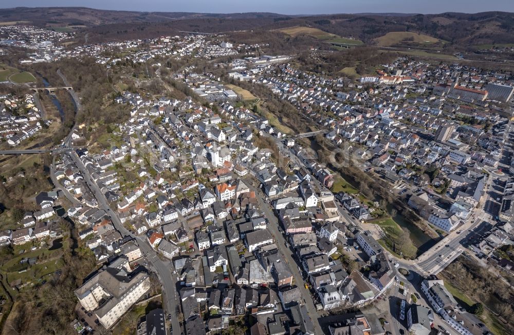 Luftaufnahme Arnsberg - Stadtansicht in Arnsberg im Bundesland Nordrhein-Westfalen, Deutschland