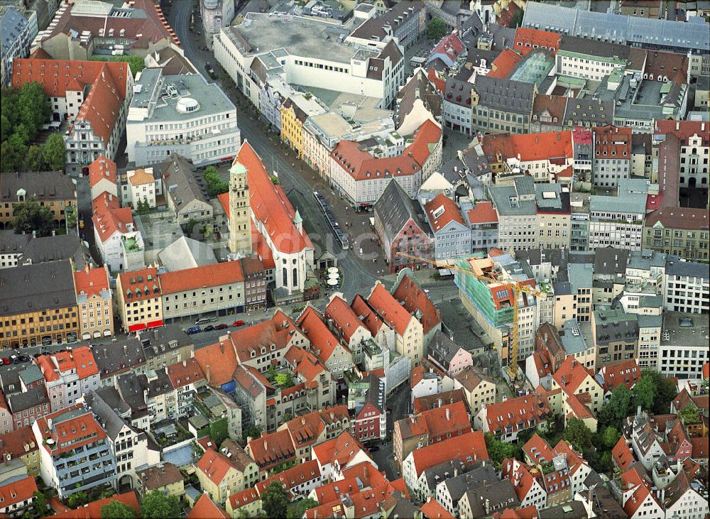 Augsburg aus der Vogelperspektive: Stadtansicht von Augsburg in Bayern