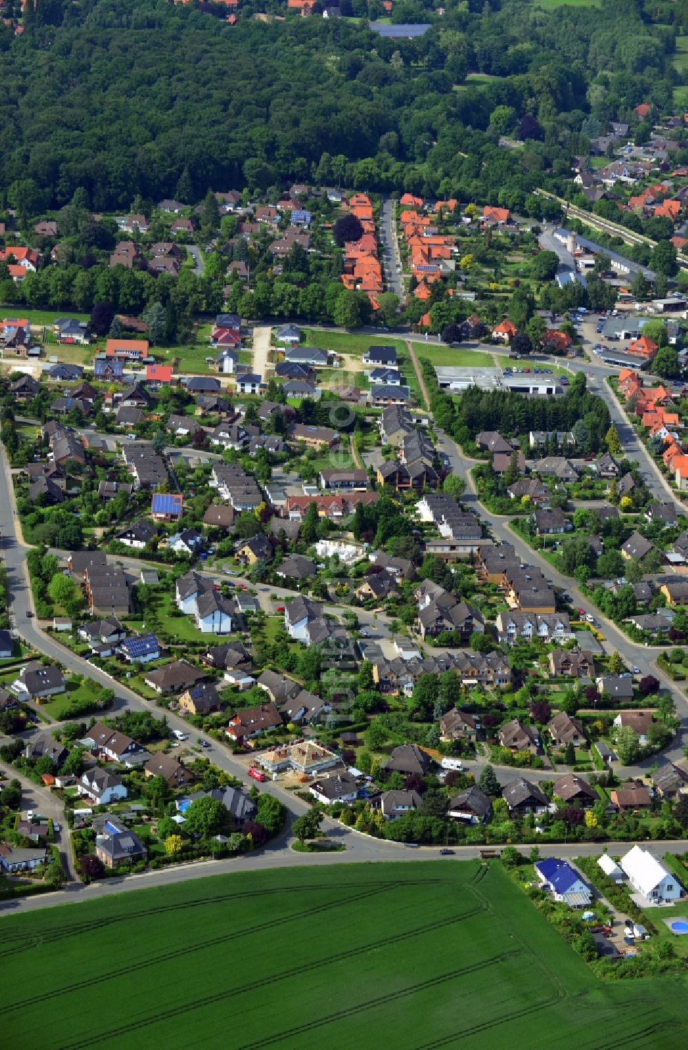 Bad Bevensen aus der Vogelperspektive: Stadtansicht von Bad Bevensen im Bundesland Niedersachsen