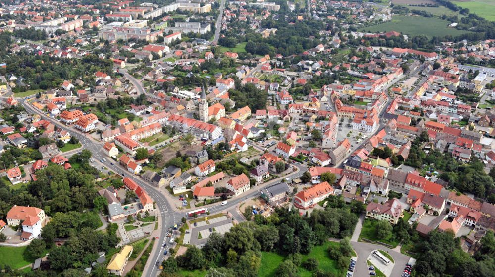 Bad Düben aus der Vogelperspektive: Stadtansicht Bad Düben