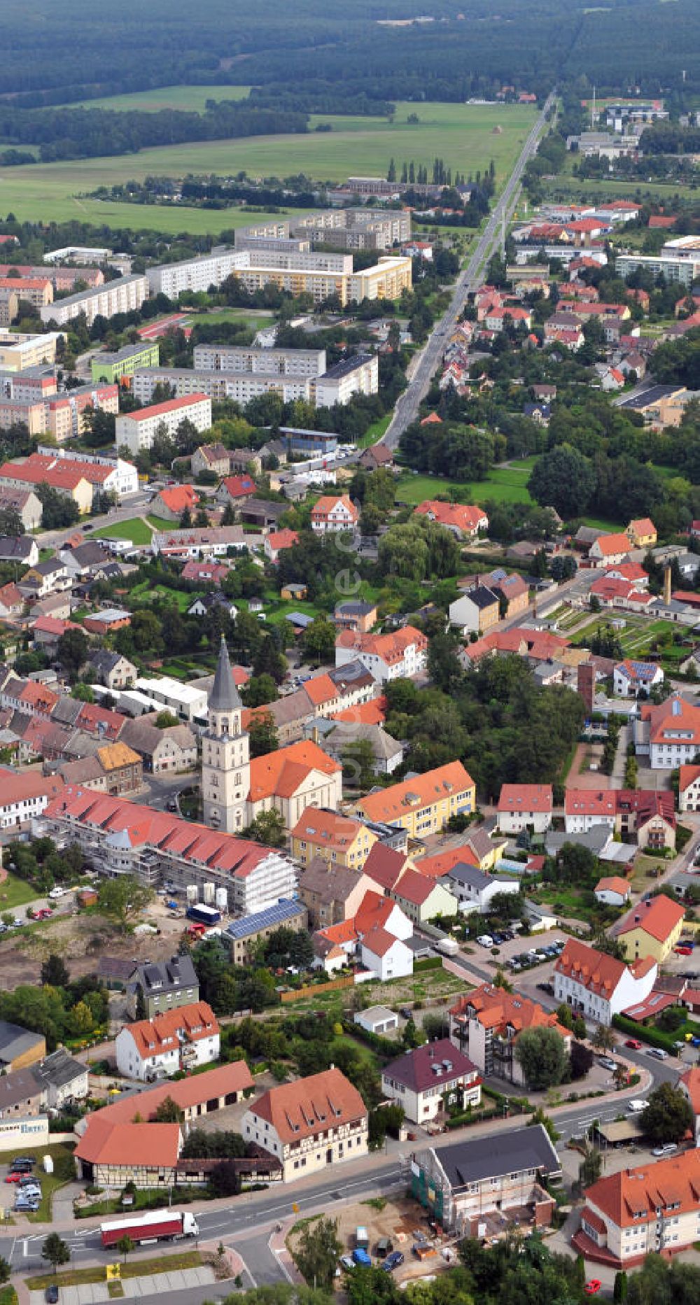 Luftbild Bad Düben - Stadtansicht Bad Düben