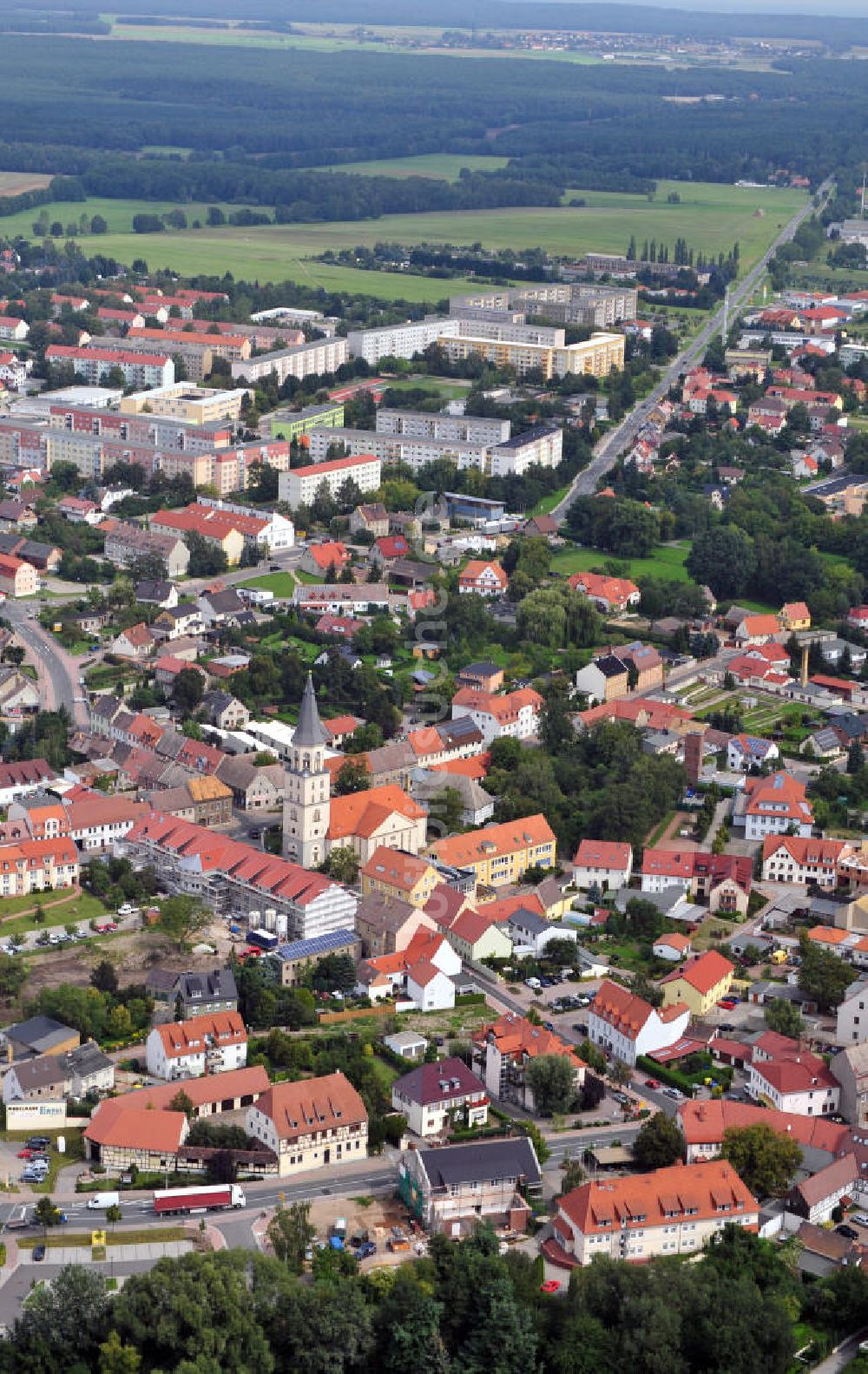 Luftaufnahme Bad Düben - Stadtansicht Bad Düben