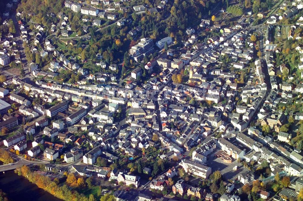 Bad Ems von oben - Stadtansicht von Bad Ems