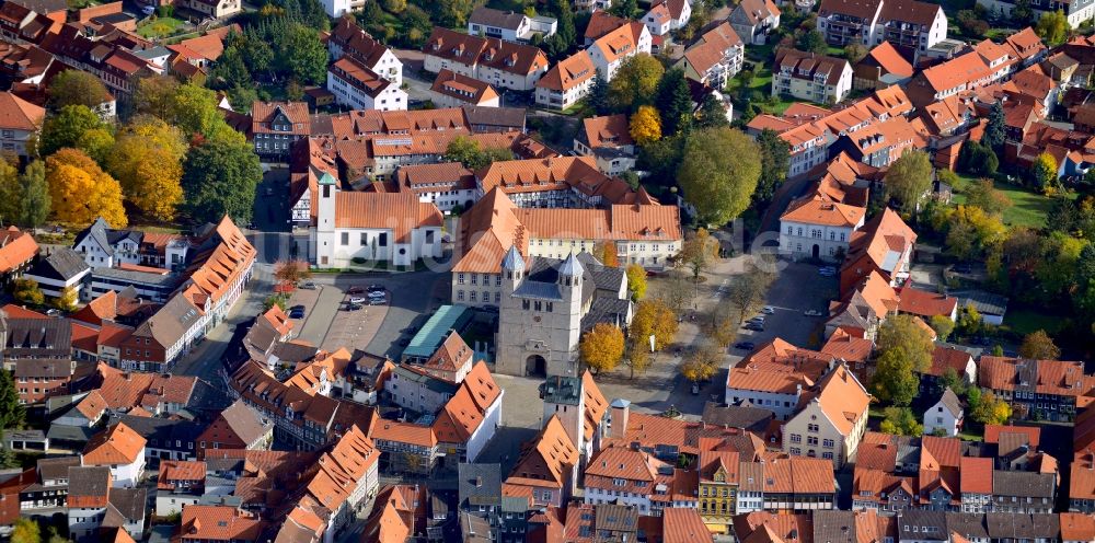 Bad Gandersheim aus der Vogelperspektive: Stadtansicht von Bad Gandersheim im Bundesland Niedersachsen