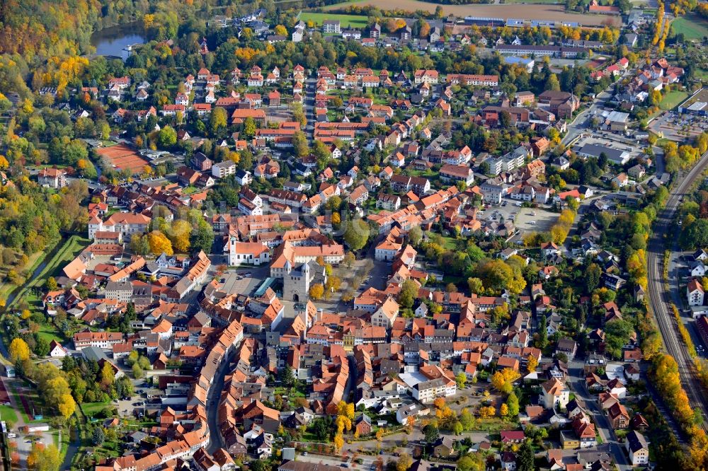 Luftbild Bad Gandersheim - Stadtansicht von Bad Gandersheim im Bundesland Niedersachsen