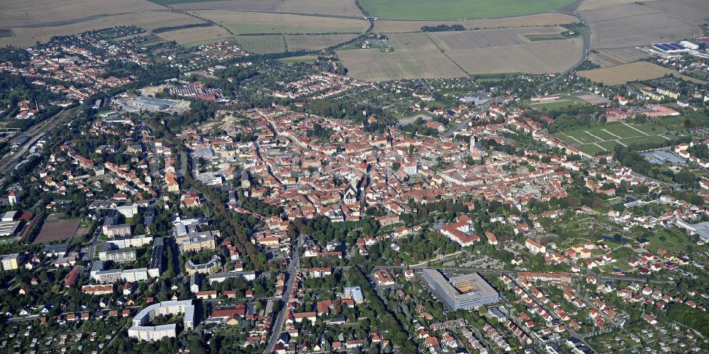 Luftaufnahme Bad Langensalza - Stadtansicht Bad Langensalza