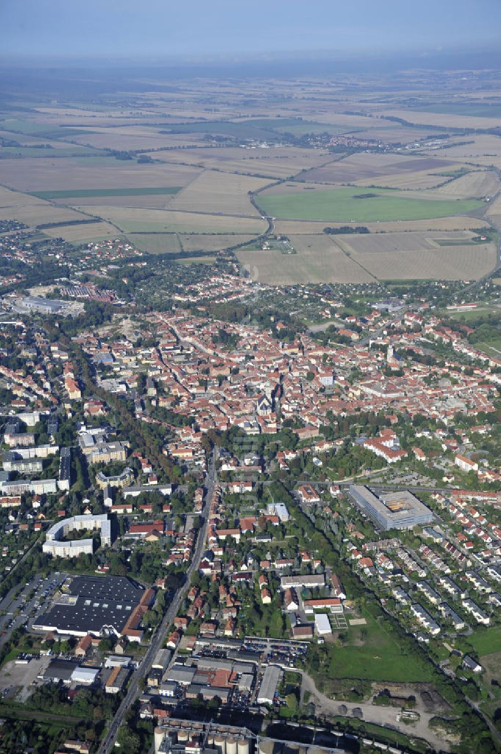 Bad Langensalza aus der Vogelperspektive: Stadtansicht Bad Langensalza