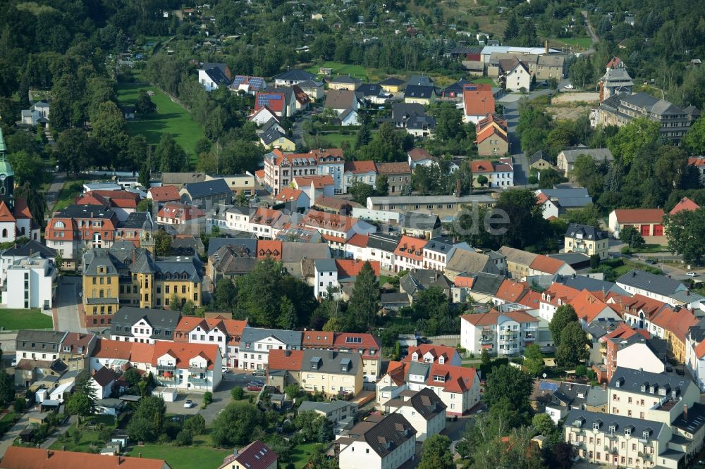 Bad Lausick von oben - Stadtansicht von Bad Lausick im Bundesland Sachsen