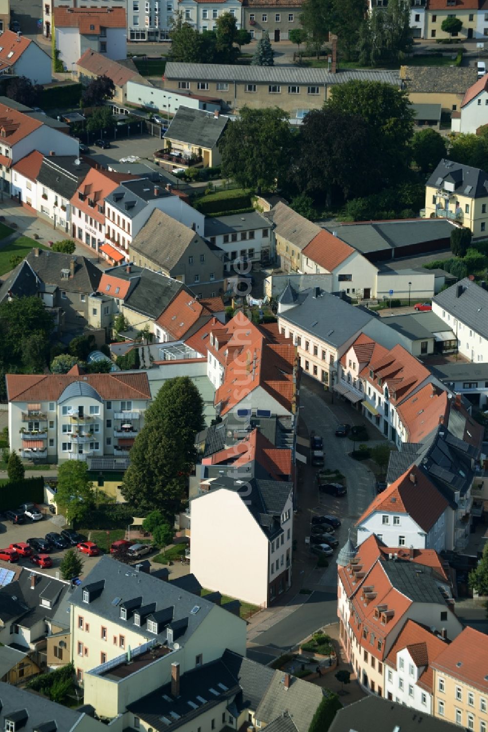 Bad Lausick aus der Vogelperspektive: Stadtansicht von Bad Lausick im Bundesland Sachsen