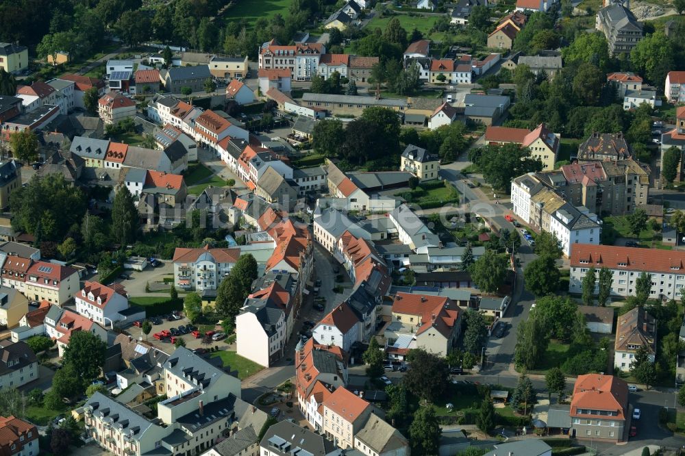 Luftaufnahme Bad Lausick - Stadtansicht von Bad Lausick im Bundesland Sachsen