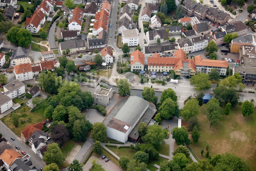 Luftaufnahme Bad Lippspringe - Stadtansicht von Bad Lippspringe im Bundesland Nordrhein-Westfalen