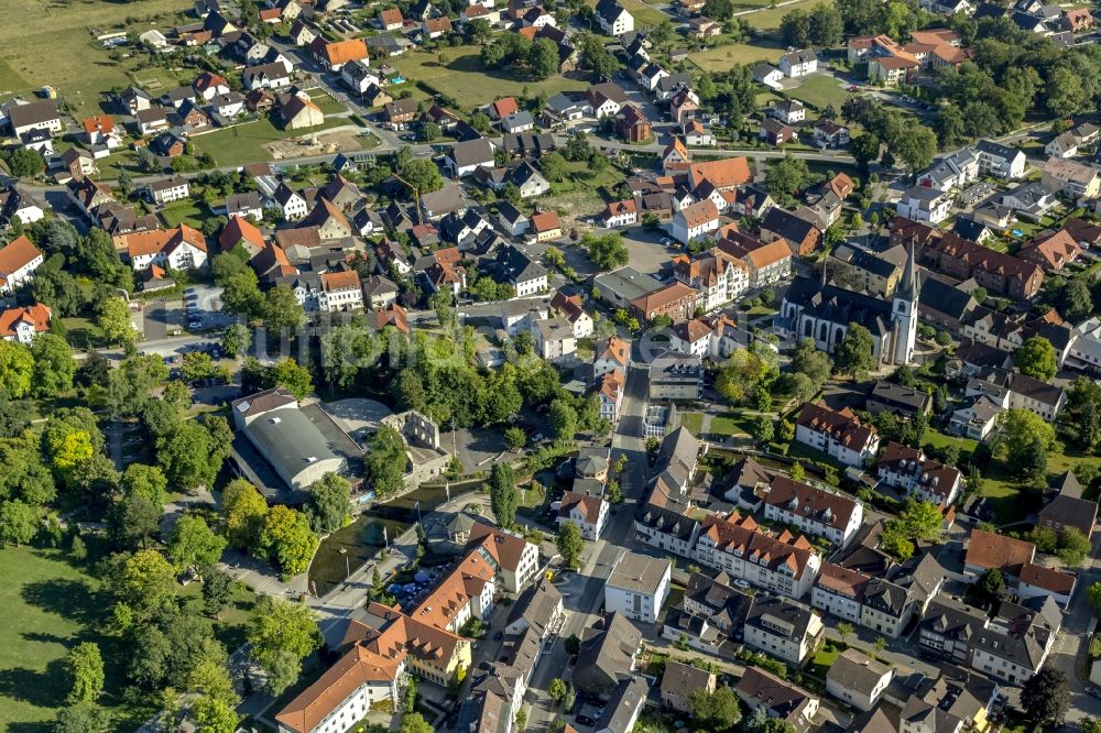 Luftaufnahme Bad Lippspringe - Stadtansicht von Bad Lippspringe im Bundesland Nordrhein-Westfalen