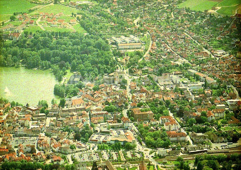 Bad Salzungen aus der Vogelperspektive: Stadtansicht von Bad Salzungen 16.Mai 2002