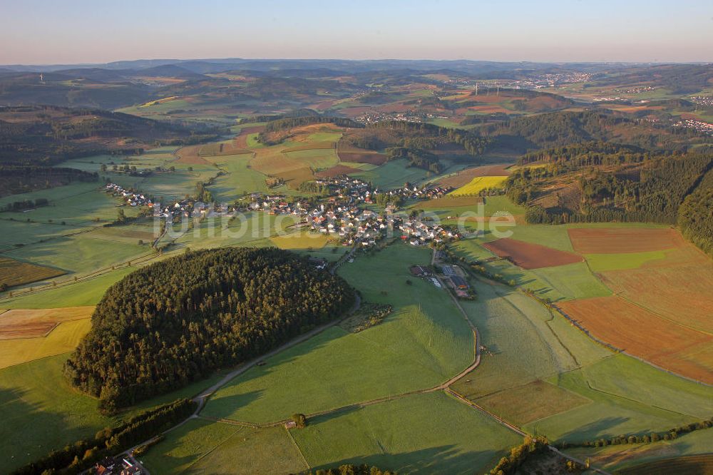 Balve von oben - Stadtansicht Balve