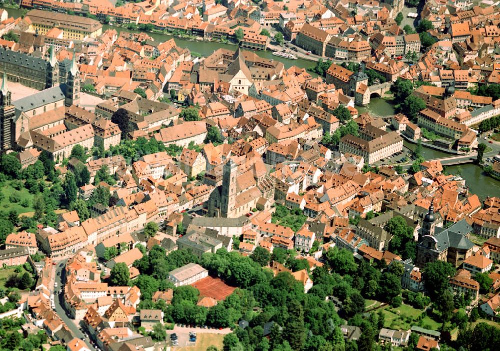 Luftaufnahme Bamberg - Stadtansicht von Bamberg