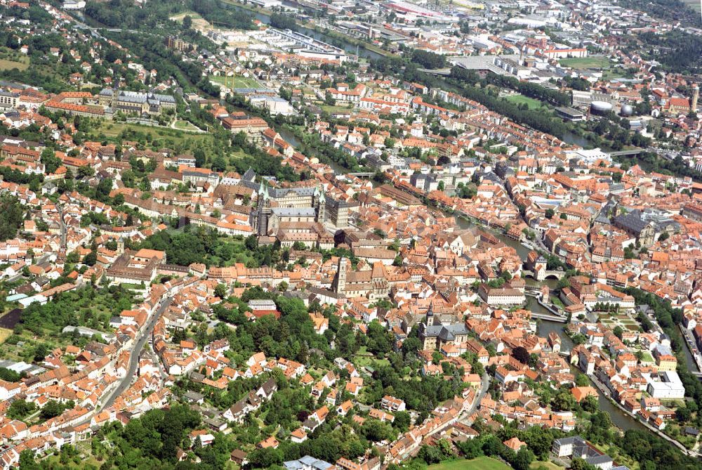 Luftbild Bamberg - Stadtansicht von Bamberg