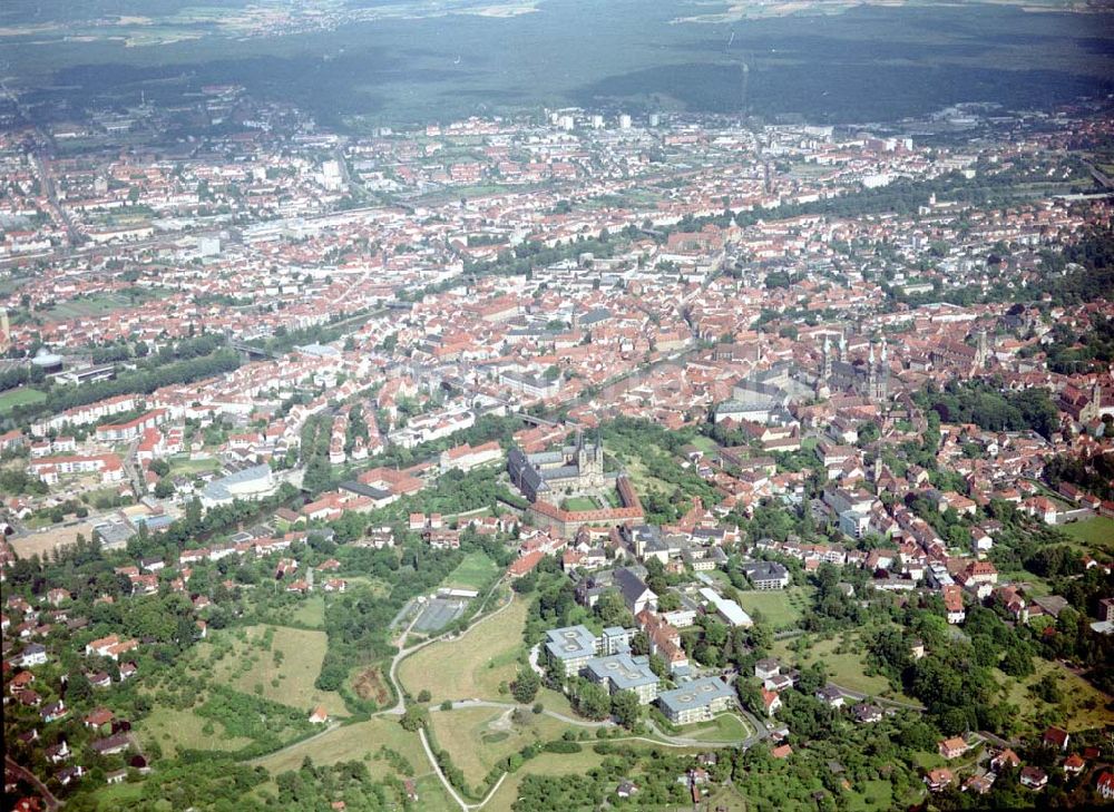 Bamberg aus der Vogelperspektive: Stadtansicht von Bamberg / Bayern.