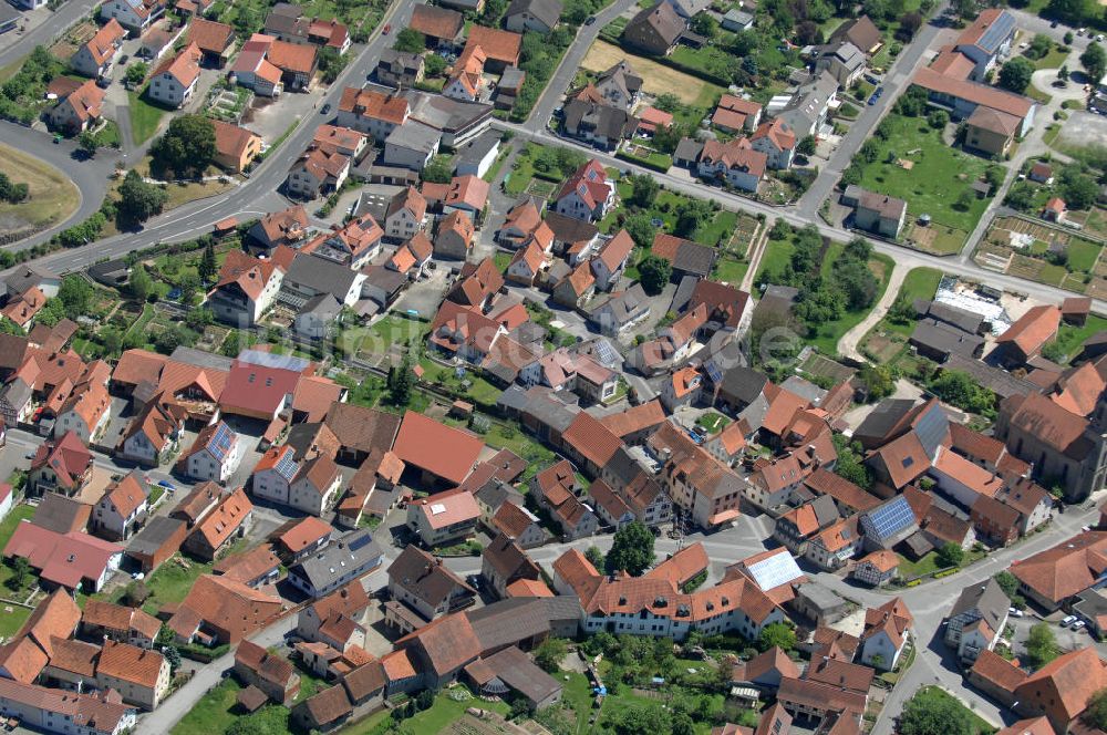 Luftbild Bastheim - Stadtansicht Bastheim in Bayern